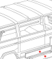 Preview: Seitenblech links mitte Seitenteil Mitte unten VW Bus T3 LHD 1.6-2.1 und Diesel T3 05.79-07.92 vergl. 251809559L
